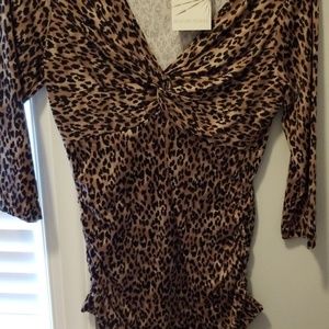Animal print top